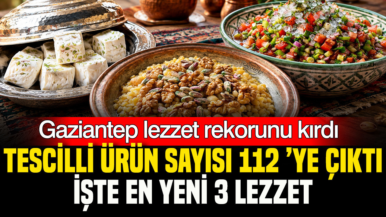 Traditional Gaziantep products including Sakız Helvası