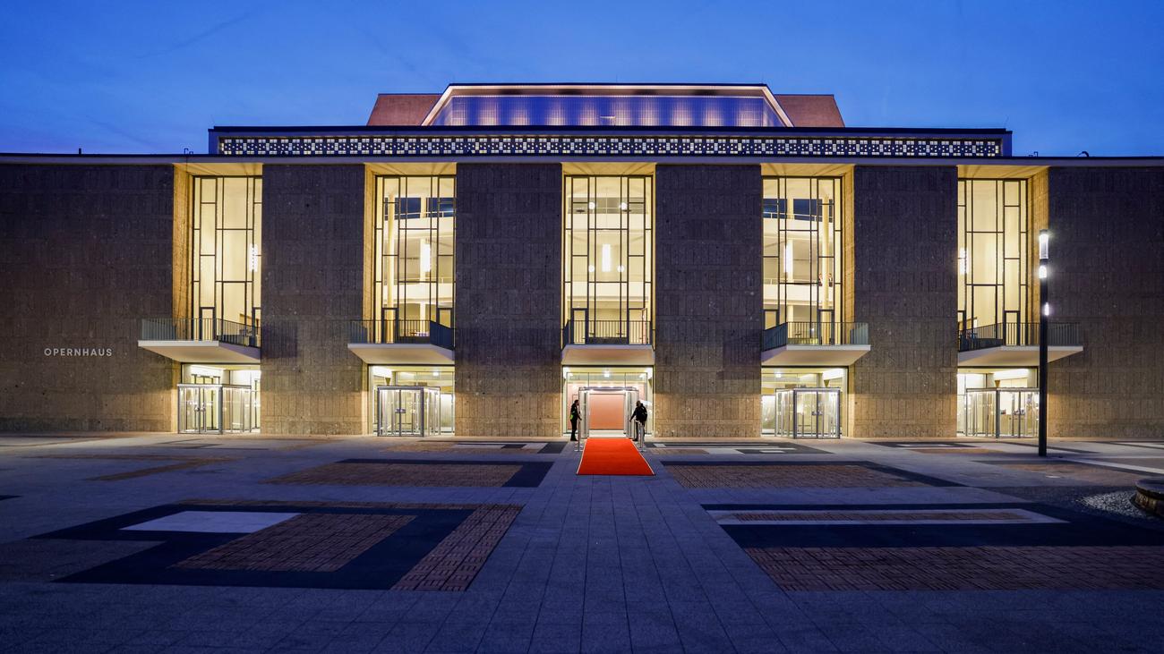 The newly renovated exterior of Cologne Opera House