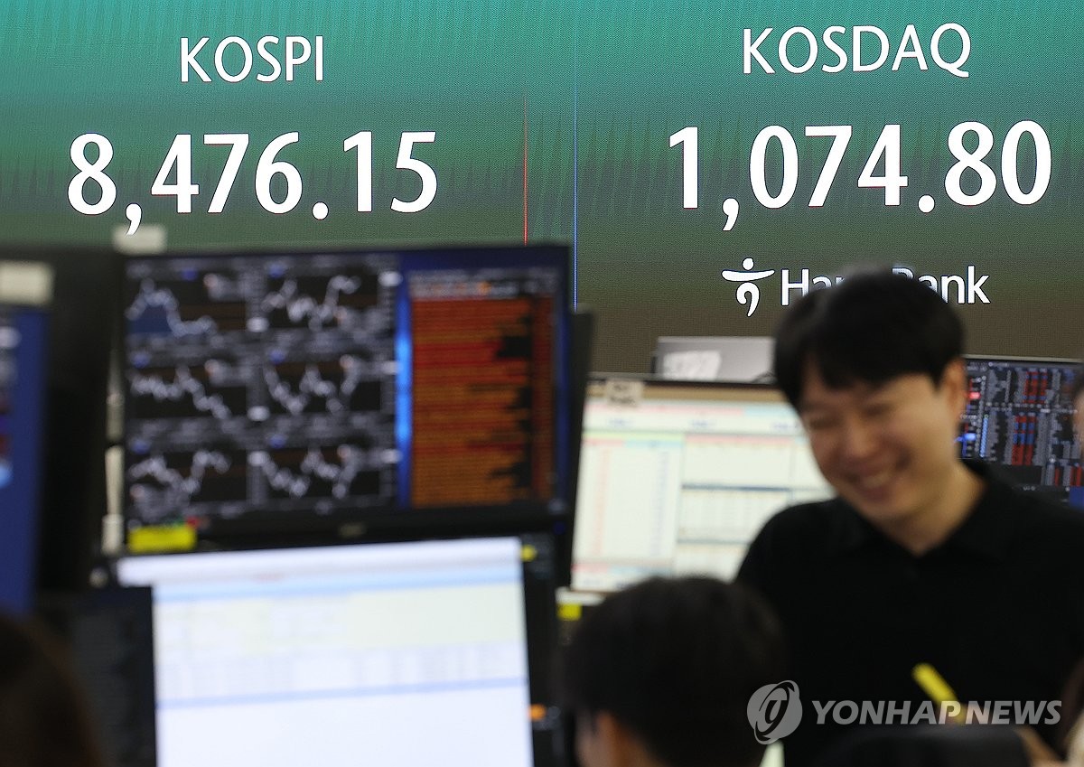 코스피 지수 전광판 표시