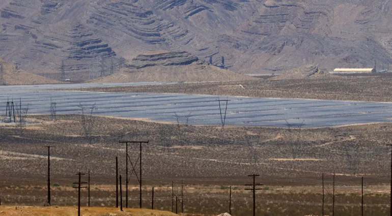 A 100-MW solar project in the Dry Lake Solar Energy Zone in Nevada, one of the projects blocked by Interior Department permitting restrictions