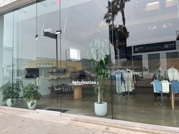 Reformation storefront representing profitable DTC-first retail strategy