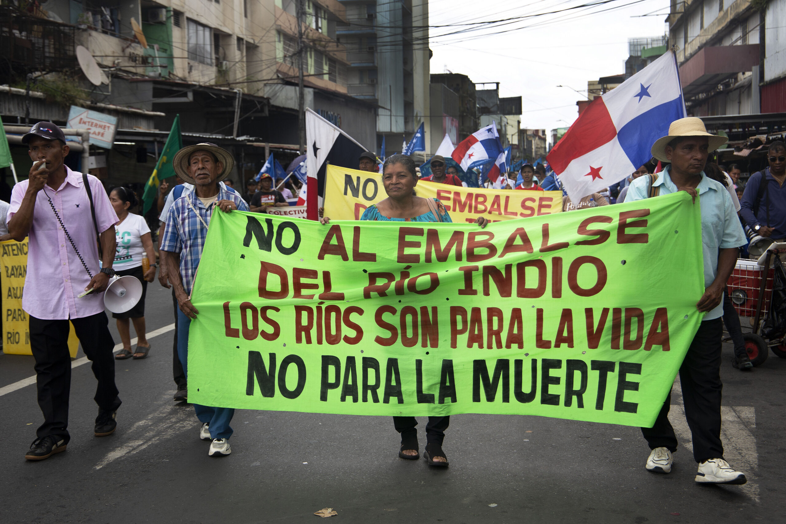 Río Indio basin communities affected by the reservoir project