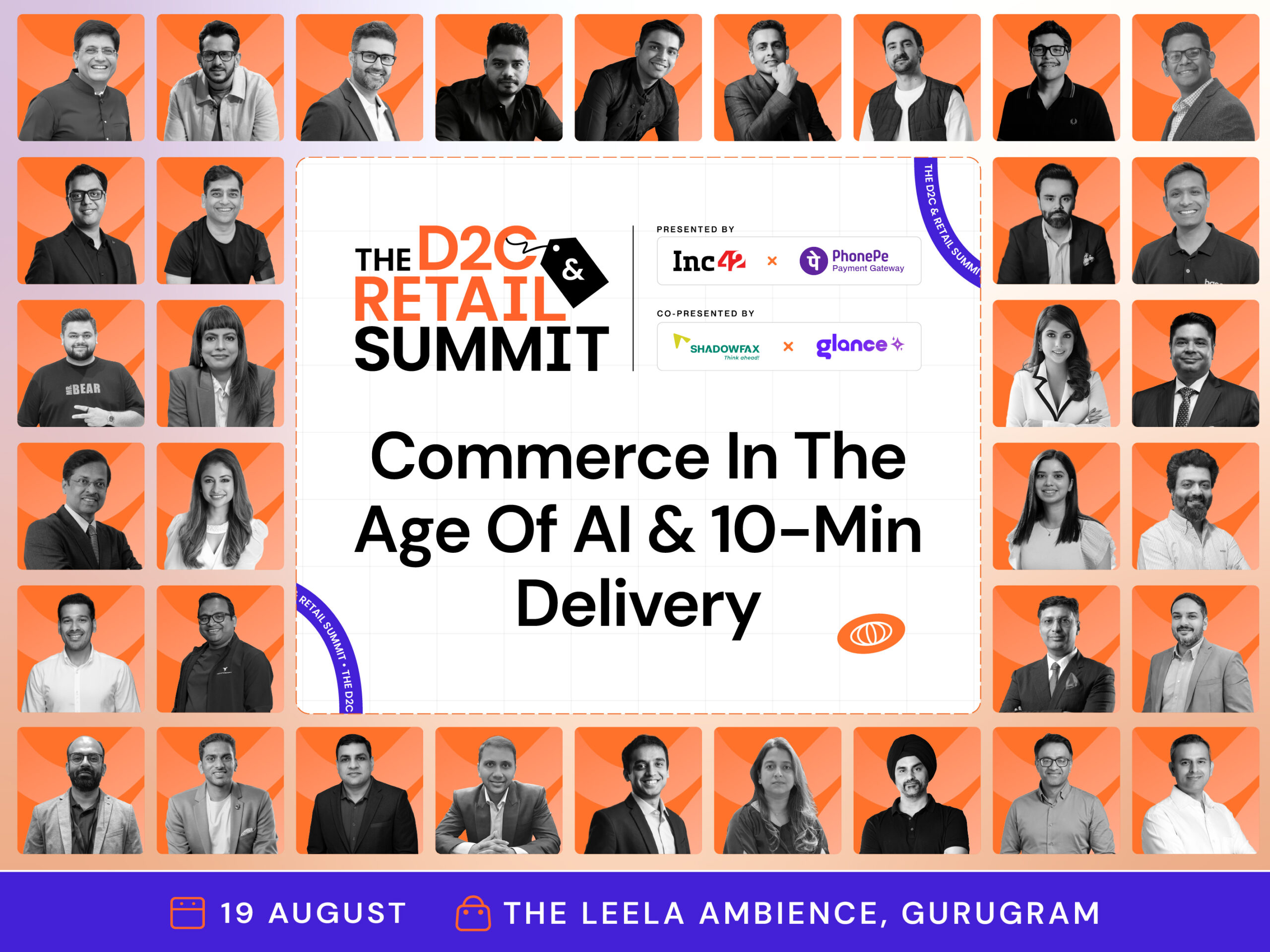 Promotional graphic for the D2C & Retail Summit 2026