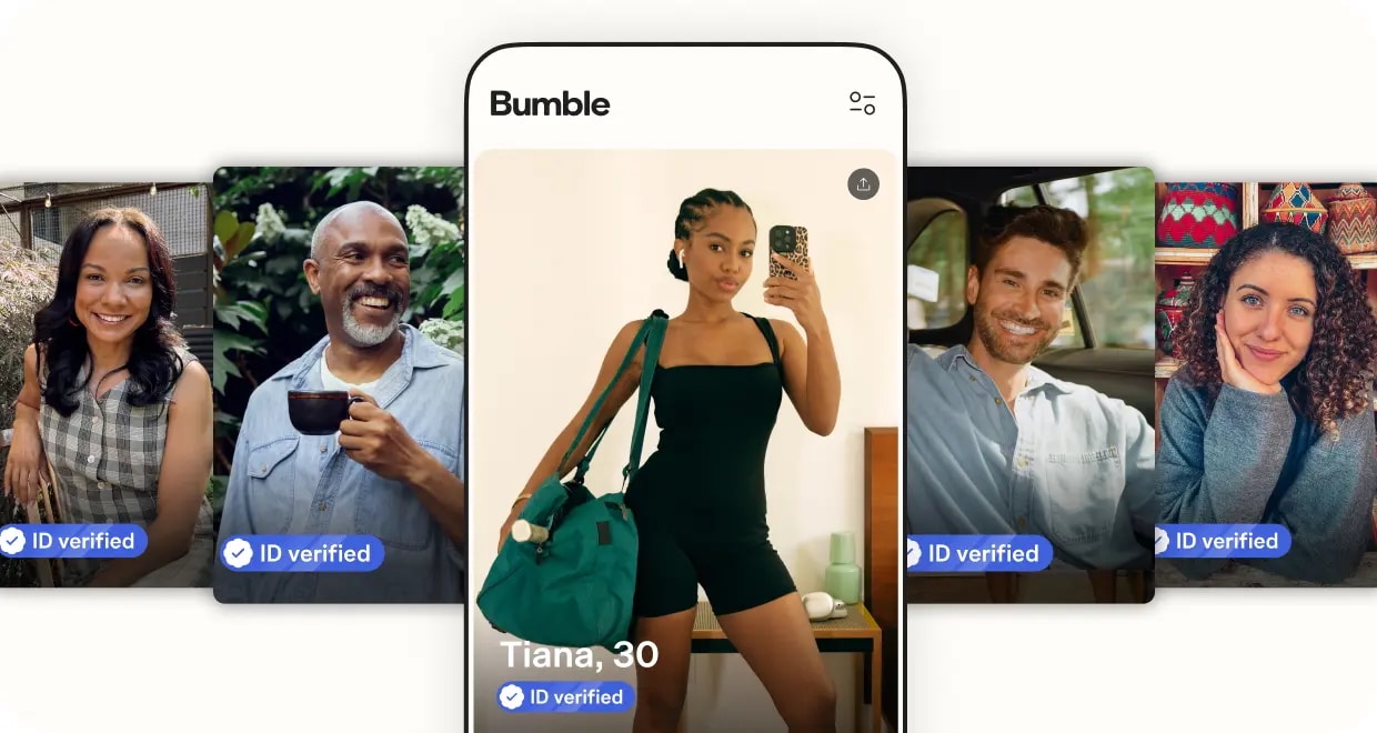 Bumble app on a smartphone screen