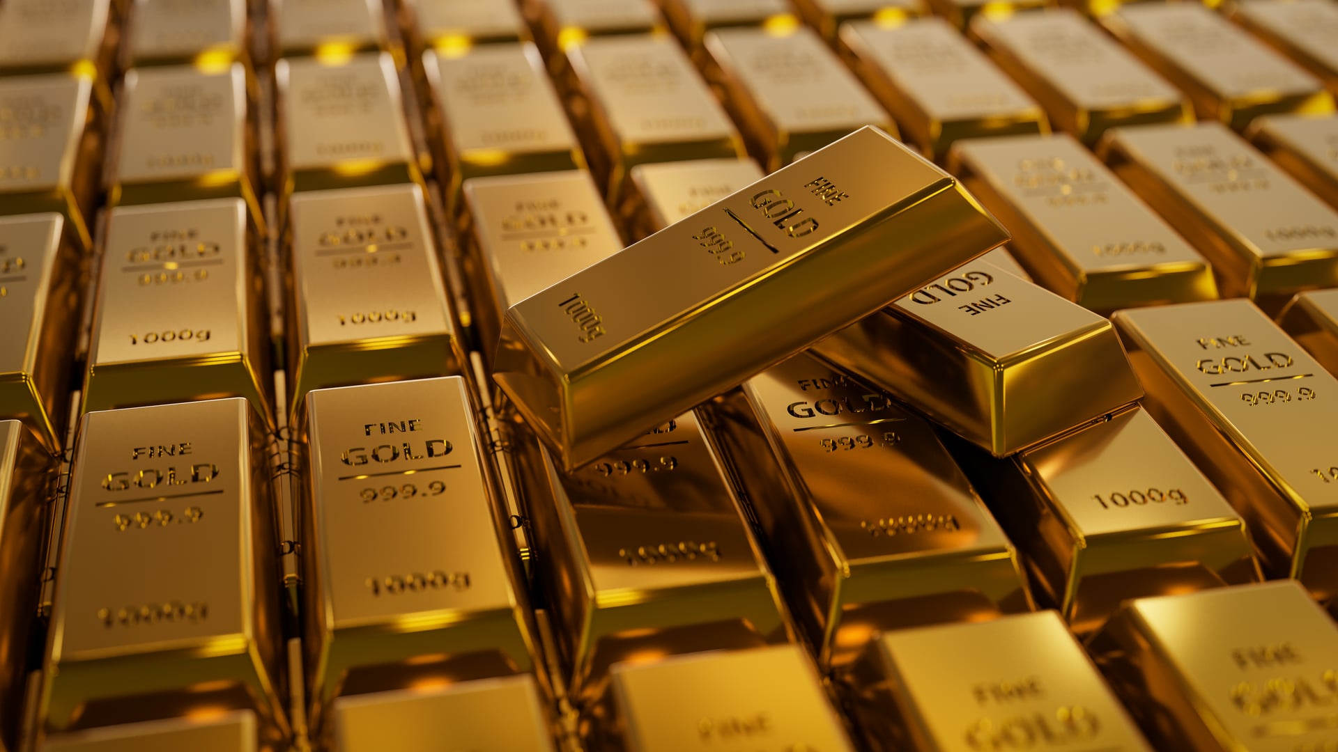 Photo of gold bars representing the recent drop in global gold prices