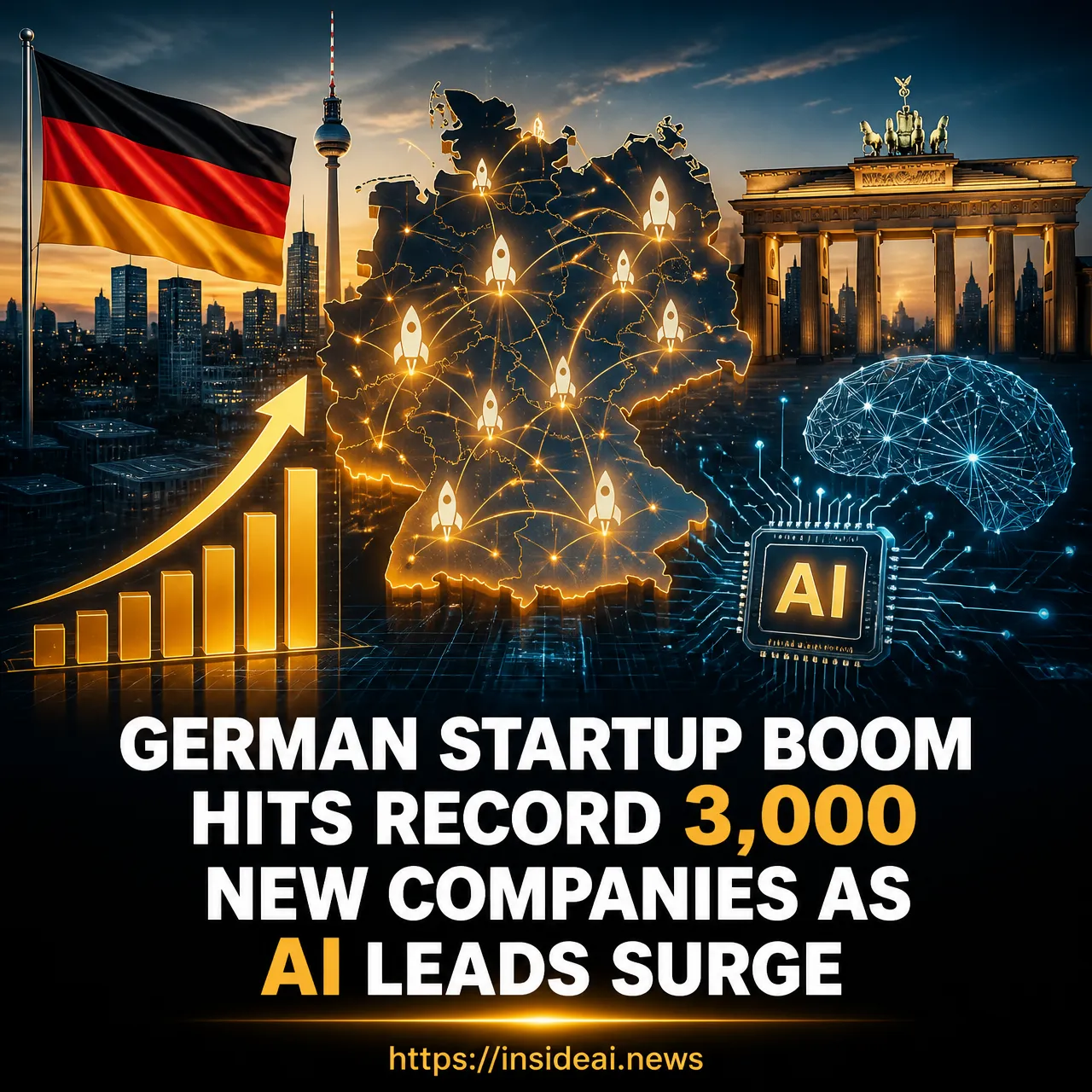 German Startup Boom Hits Record 3,000 New Companies as AI Leads Surge