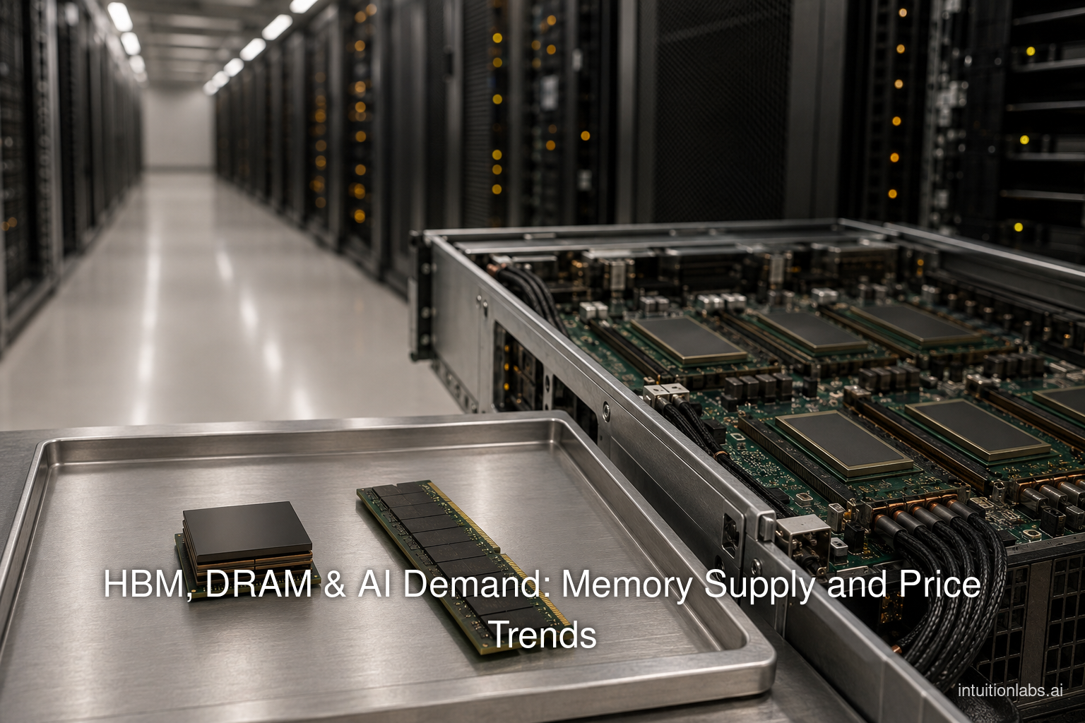 IntuitionLabs chart on HBM and DRAM demand
