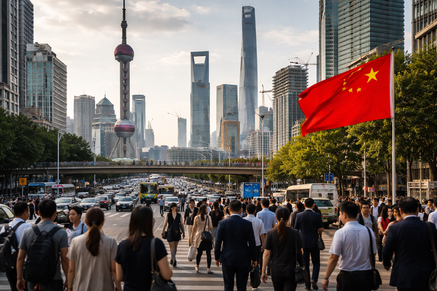 中国经济增长图表，显示2026年AI相关驱动因素