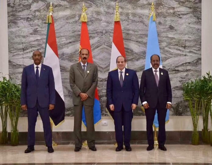 Leaders of Somalia, Egypt, Eritrea, and Sudan at the El Alamein summit