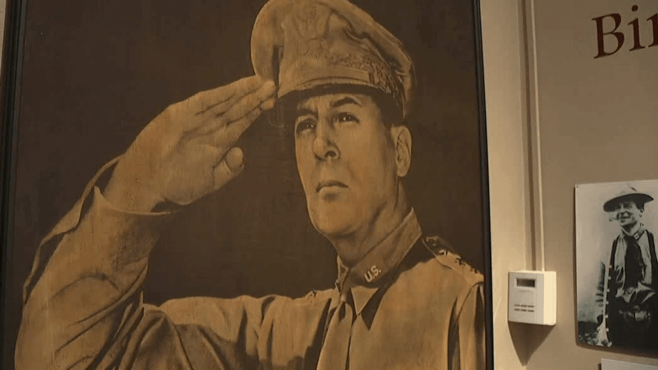MacArthur Museum exterior celebrating its 25th anniversary with new WWII exhibition