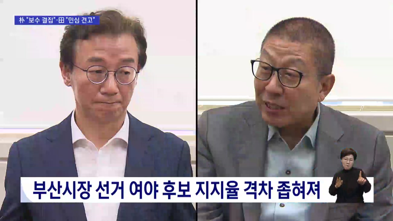 Busan mayoral race analysis screen