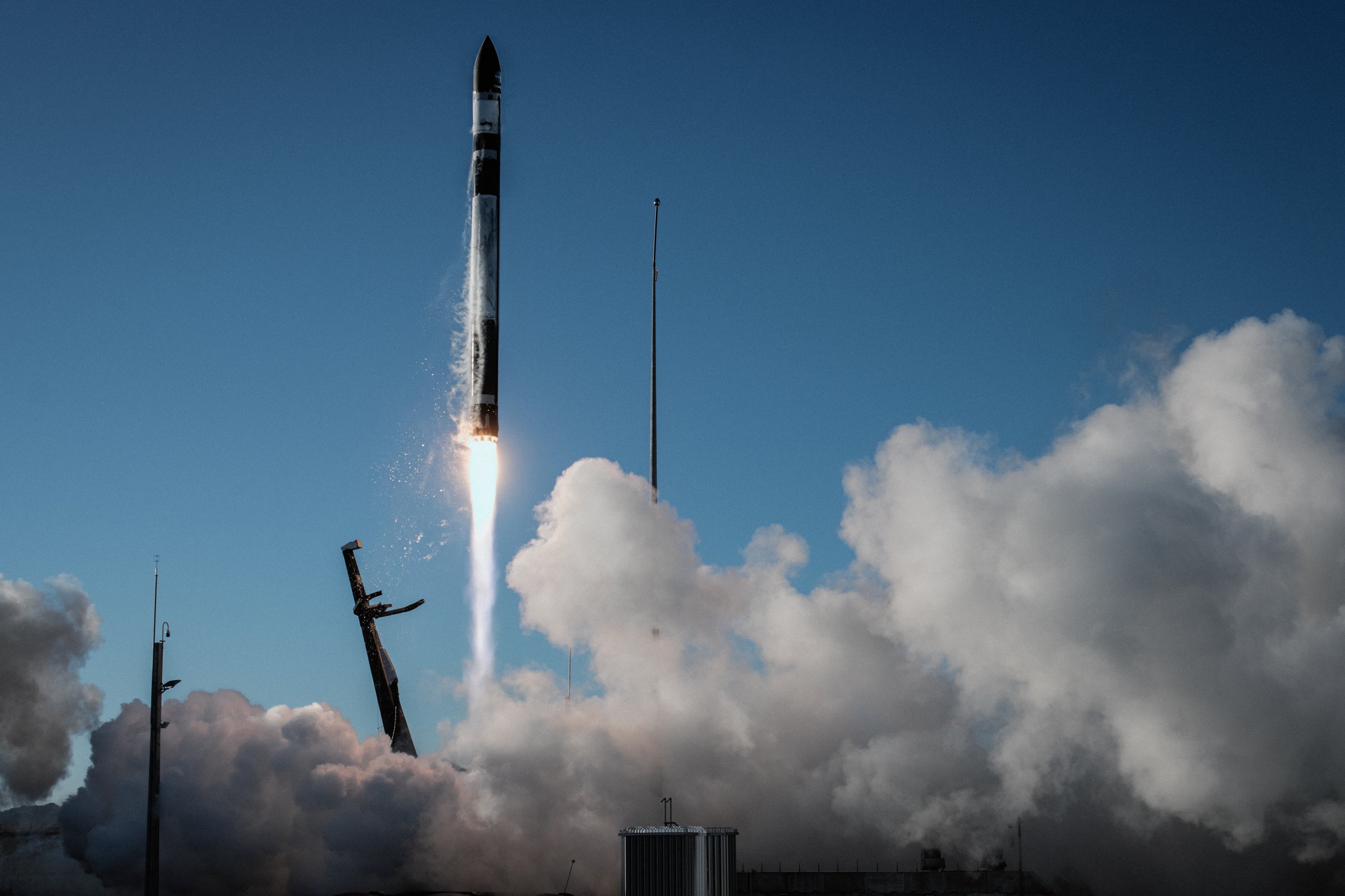 Rocket Lab stock chart and launch manifest data