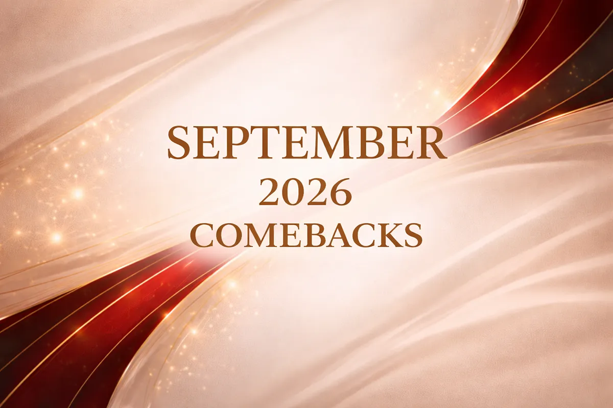 September 2026 K-pop Comeback Schedule Graphic