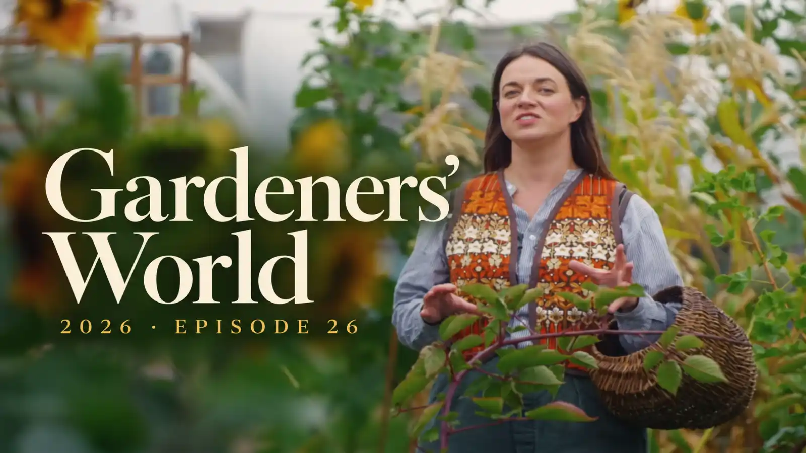 Screenshot from Gardeners World 2026 episode 26 featuring allotment plots