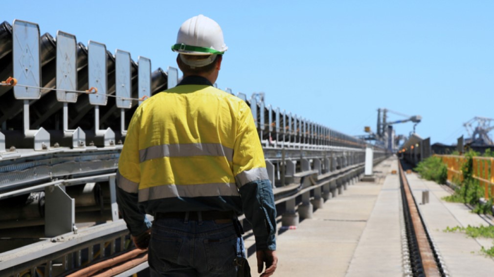 Westpac IQ commodities update - coal worker image representing bulk commodities