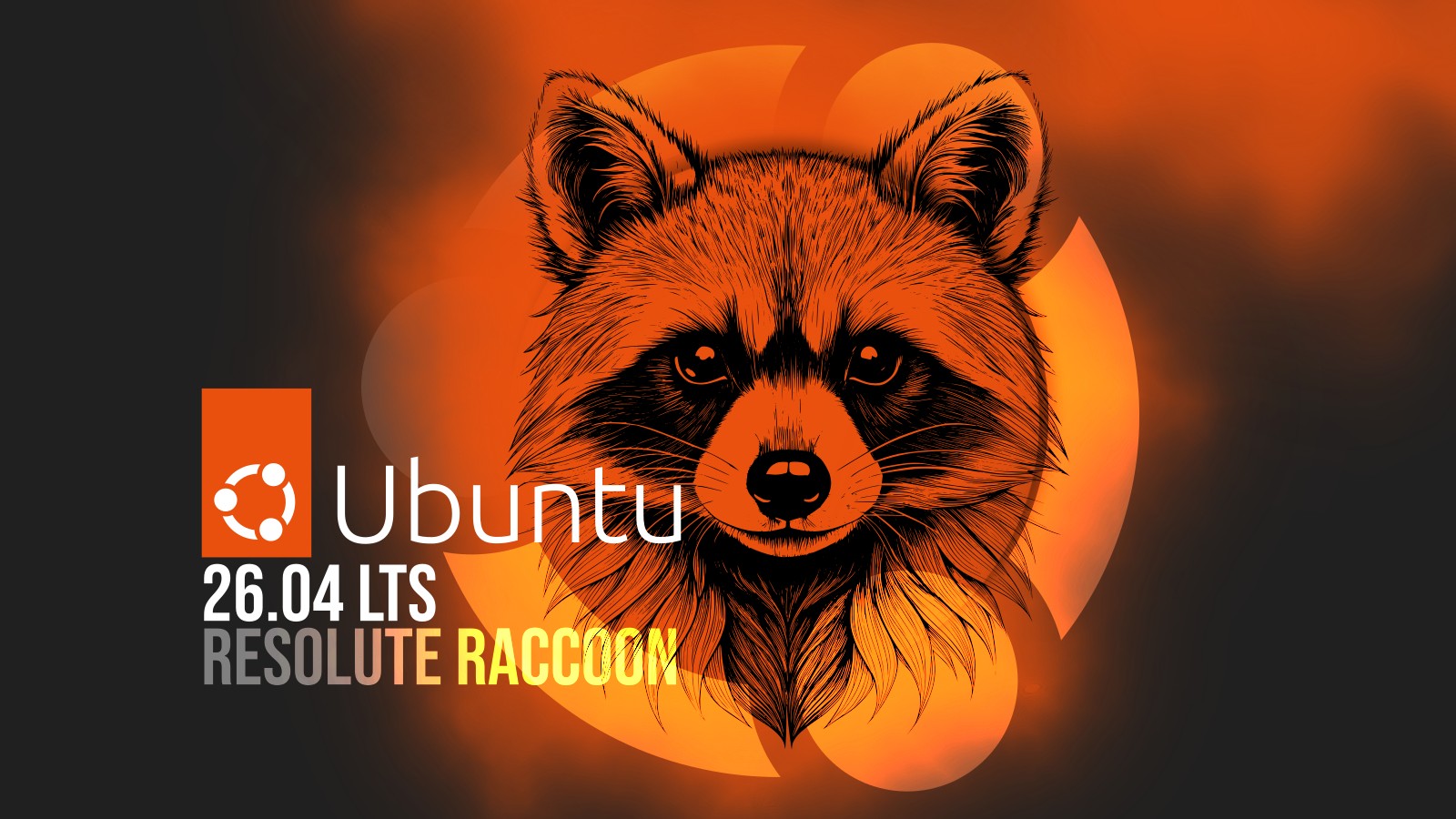 Ubuntu 26.04 LTS Resolute Raccoon release banner