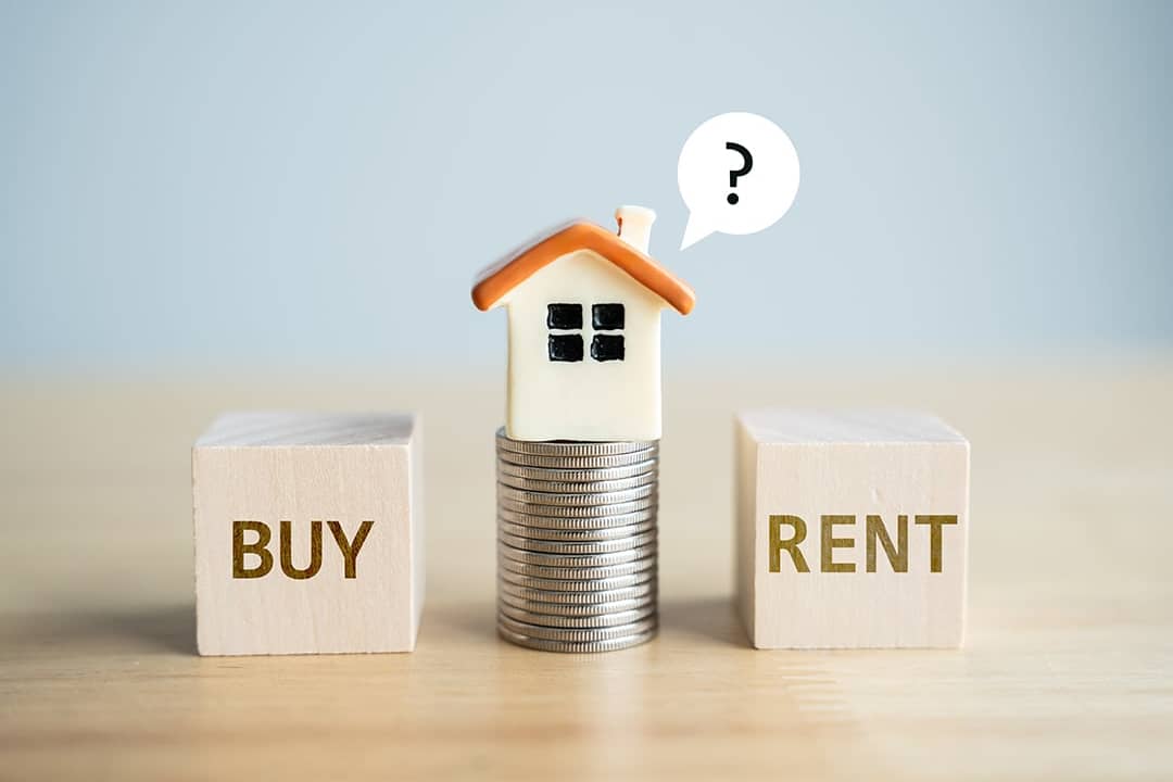 Rent vs. Buy strategy chart showing 2026 market conditions