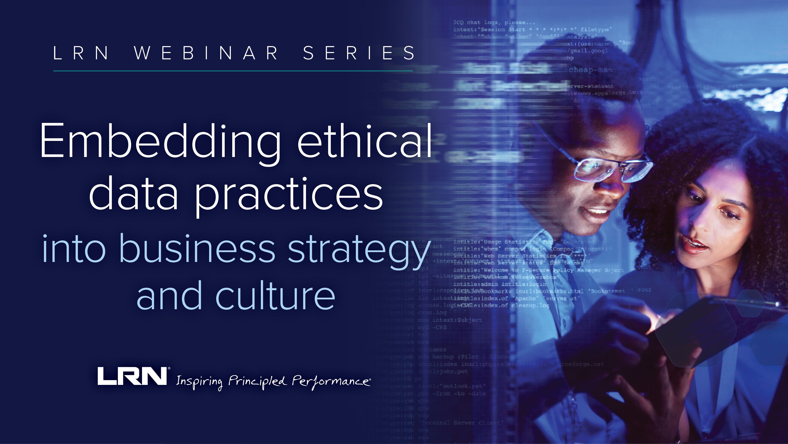 Webinar thumbnail for LRN's April 2026 data ethics session