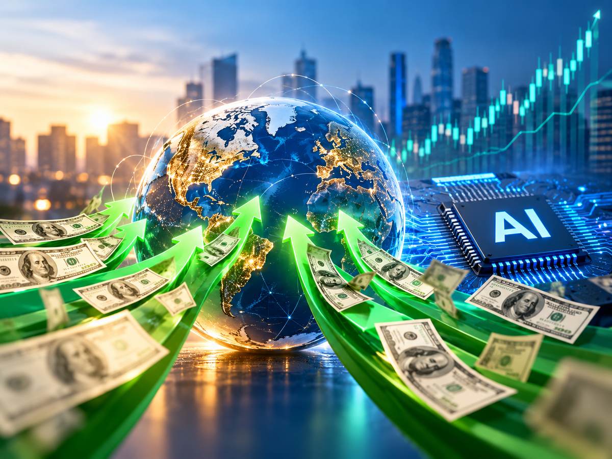Global equity fund inflows trend with AI momentum driving investor demand