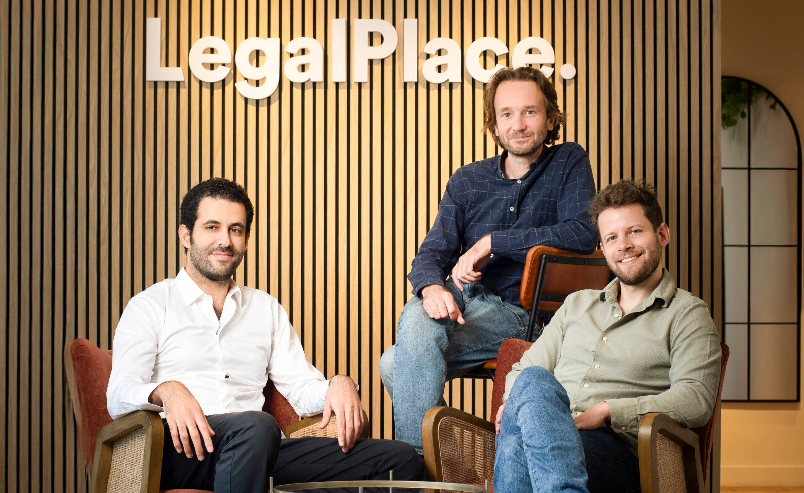 Racem Flazi, Mehdi Ouchallal et Samuel Goldstein, les fondateurs de LegalPlace
