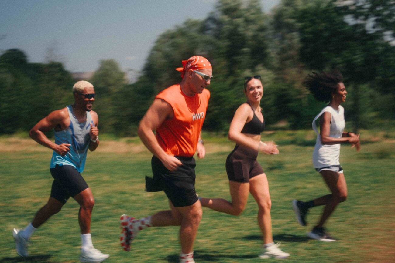 Illustration of the new Team Marathon concept where four runners share the distance