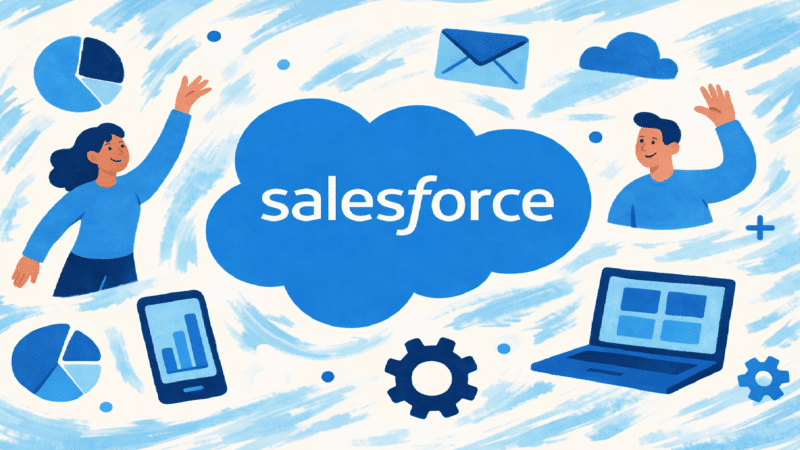 Salesforce data architecture visualization