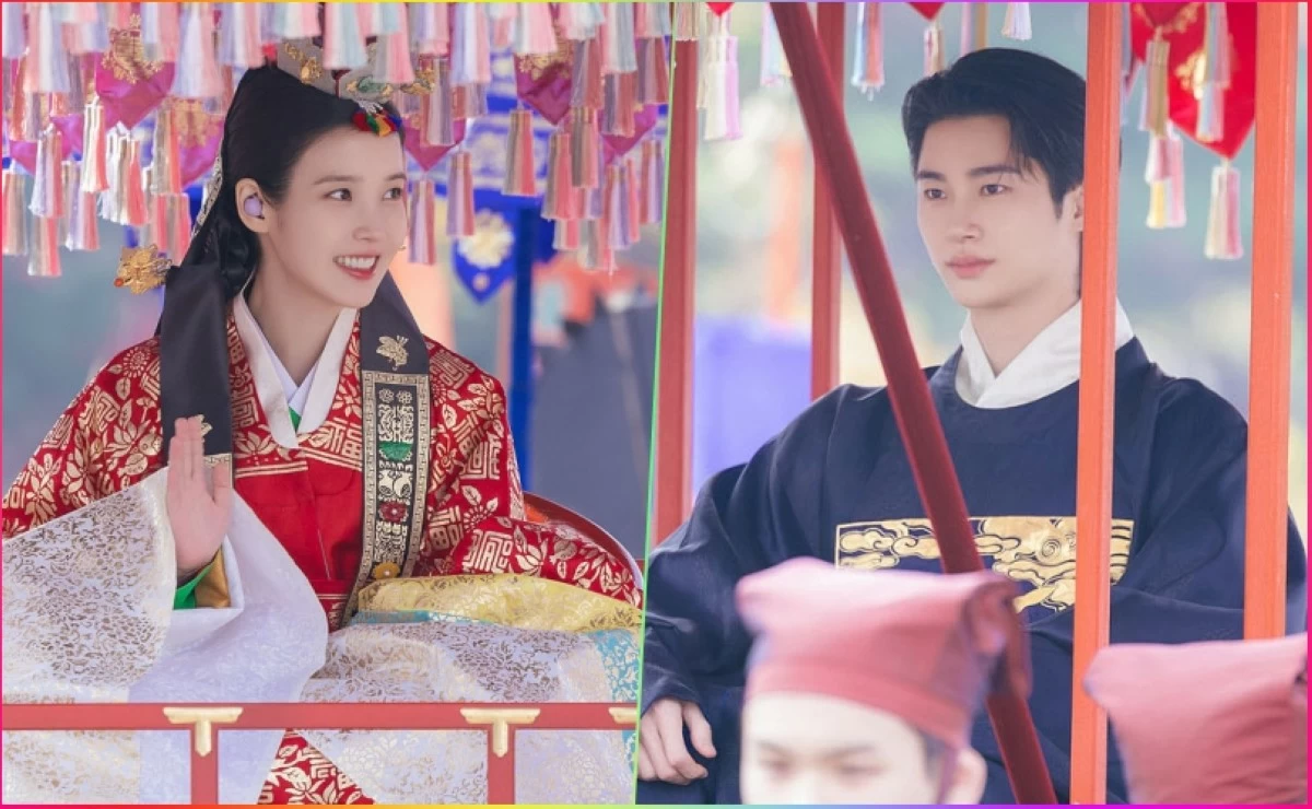 IU and Byeon Woo-seok in Perfect Crown