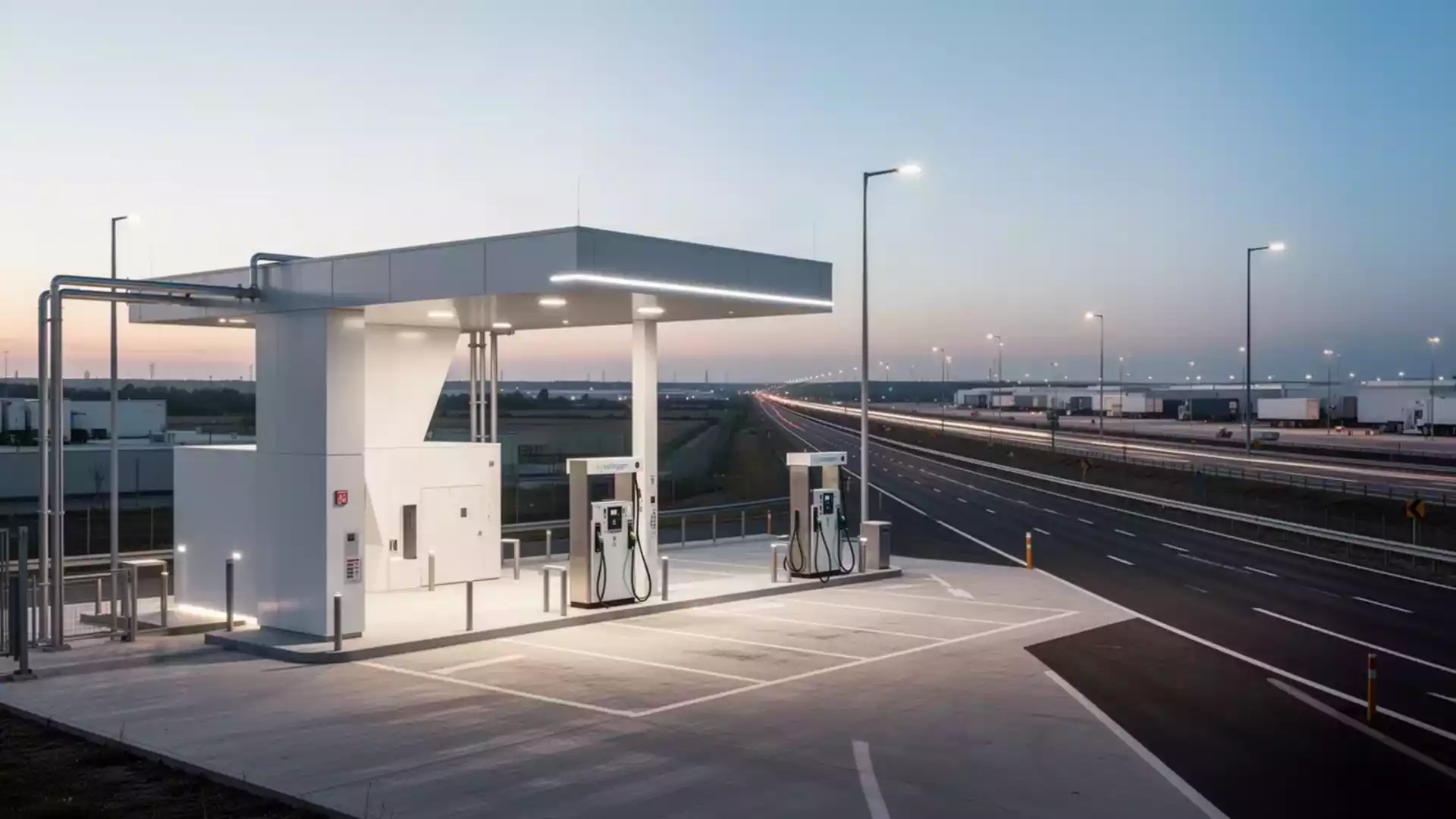 Hydrogen truck infrastructure concept