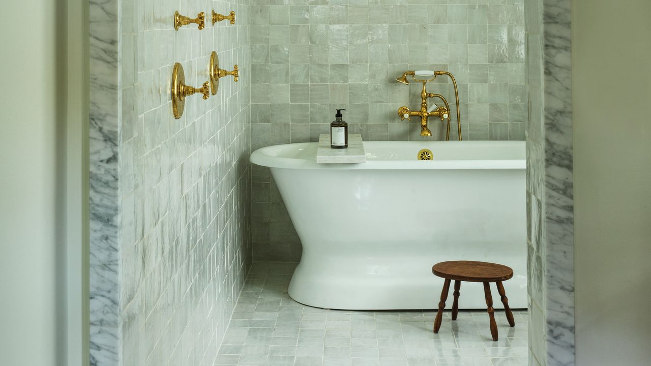 Contemporary ceramic tiles with organic textures and warm tones