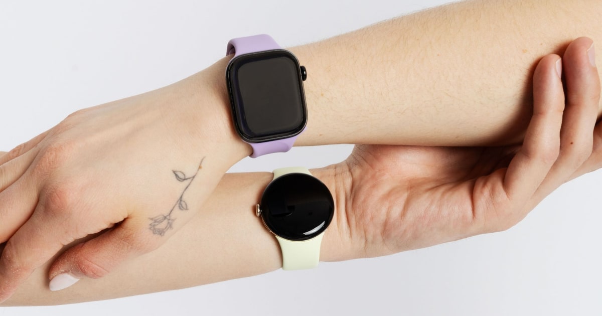 Amazon Prime Day smartwatch promotional image showing multiple wearable devices