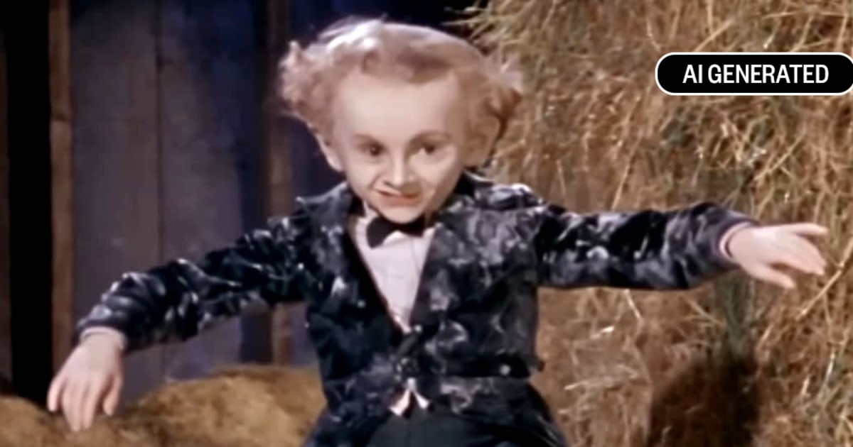 Screenshot of the AI-generated Rumpelstiltskin meme