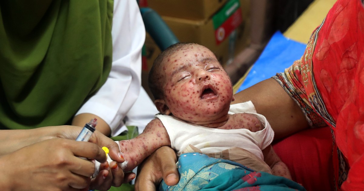 Measles vaccination campaign in Bangladesh