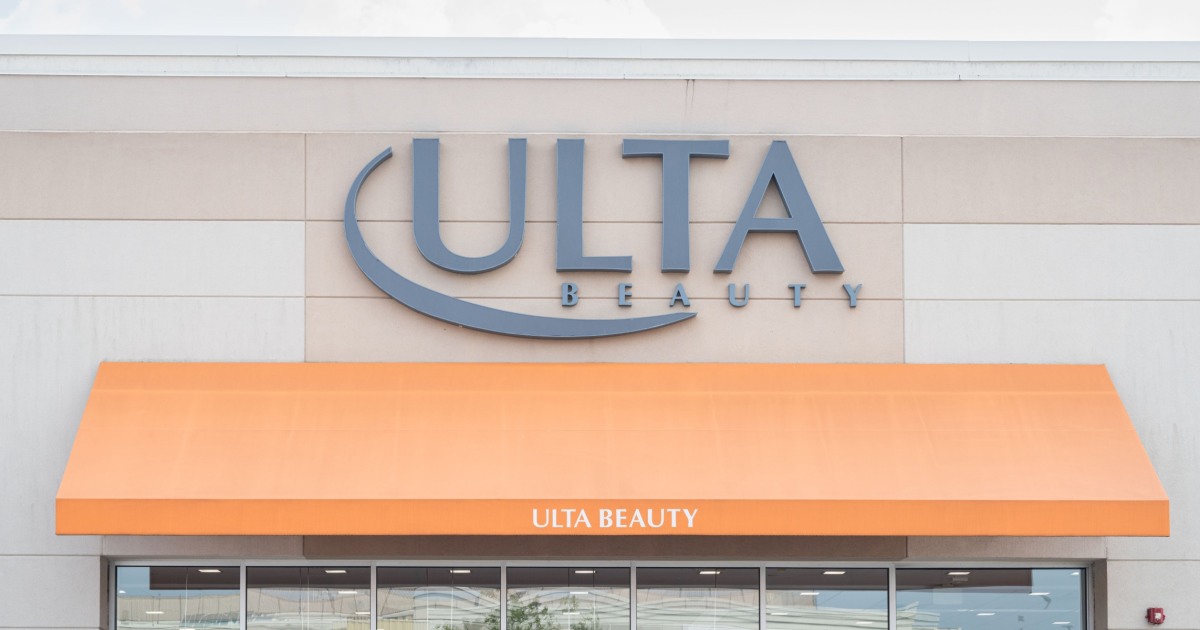 Ulta Beauty store exterior with sale signage