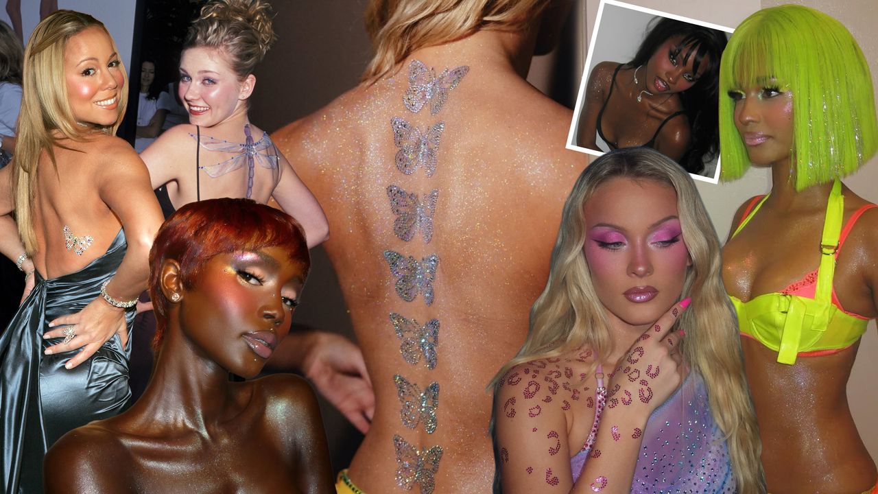 Body glitter and shimmer trending for summer 2026