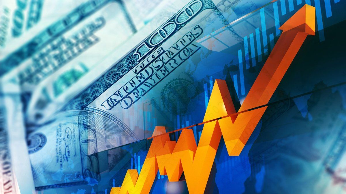 Argentine blue dollar exchange rate chart showing recent upward trend