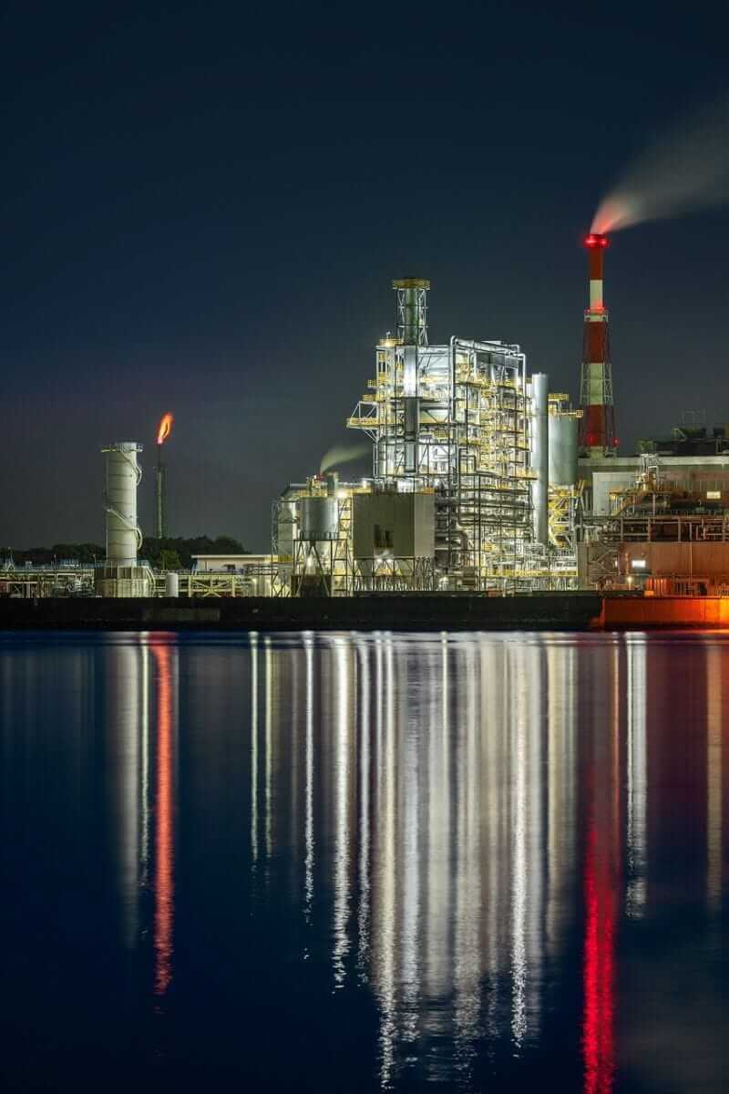 Natural gas flare at plant illustrating the weekly EIA storage report beat