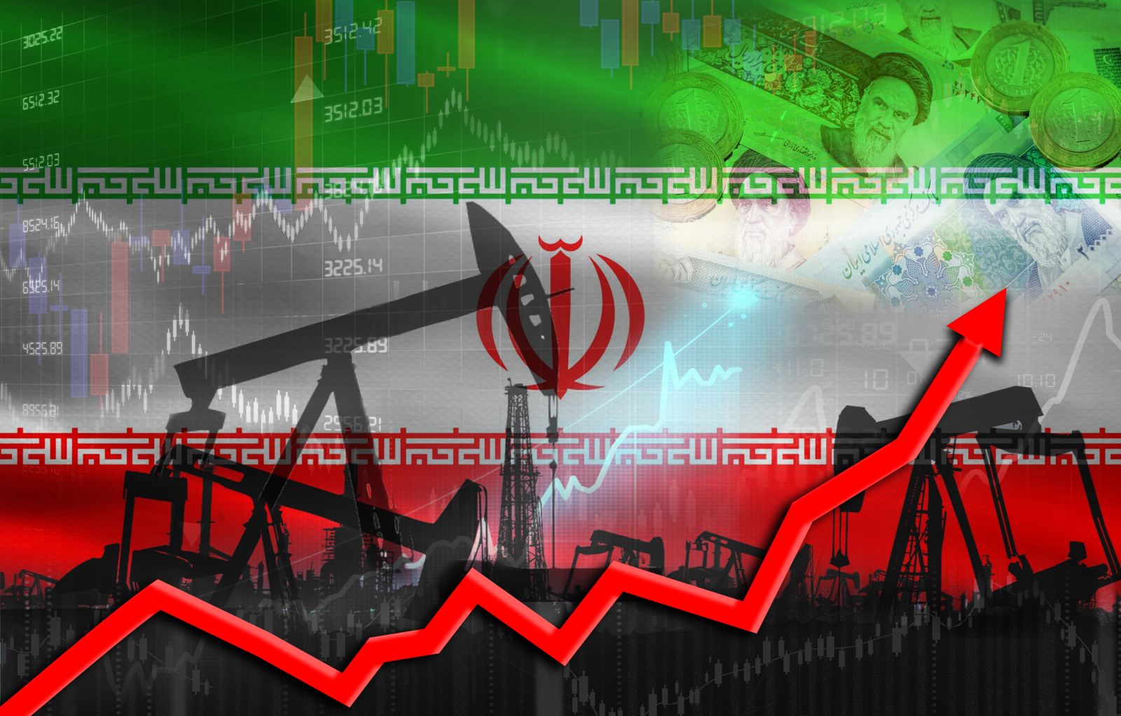 Oil tanker with Iran flag imagery illustrating supply disruptions through the Strait of Hormuz