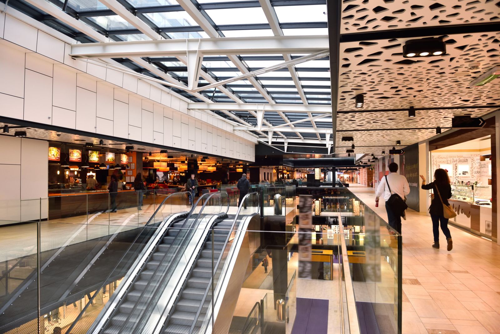 Shopping mall retail interior