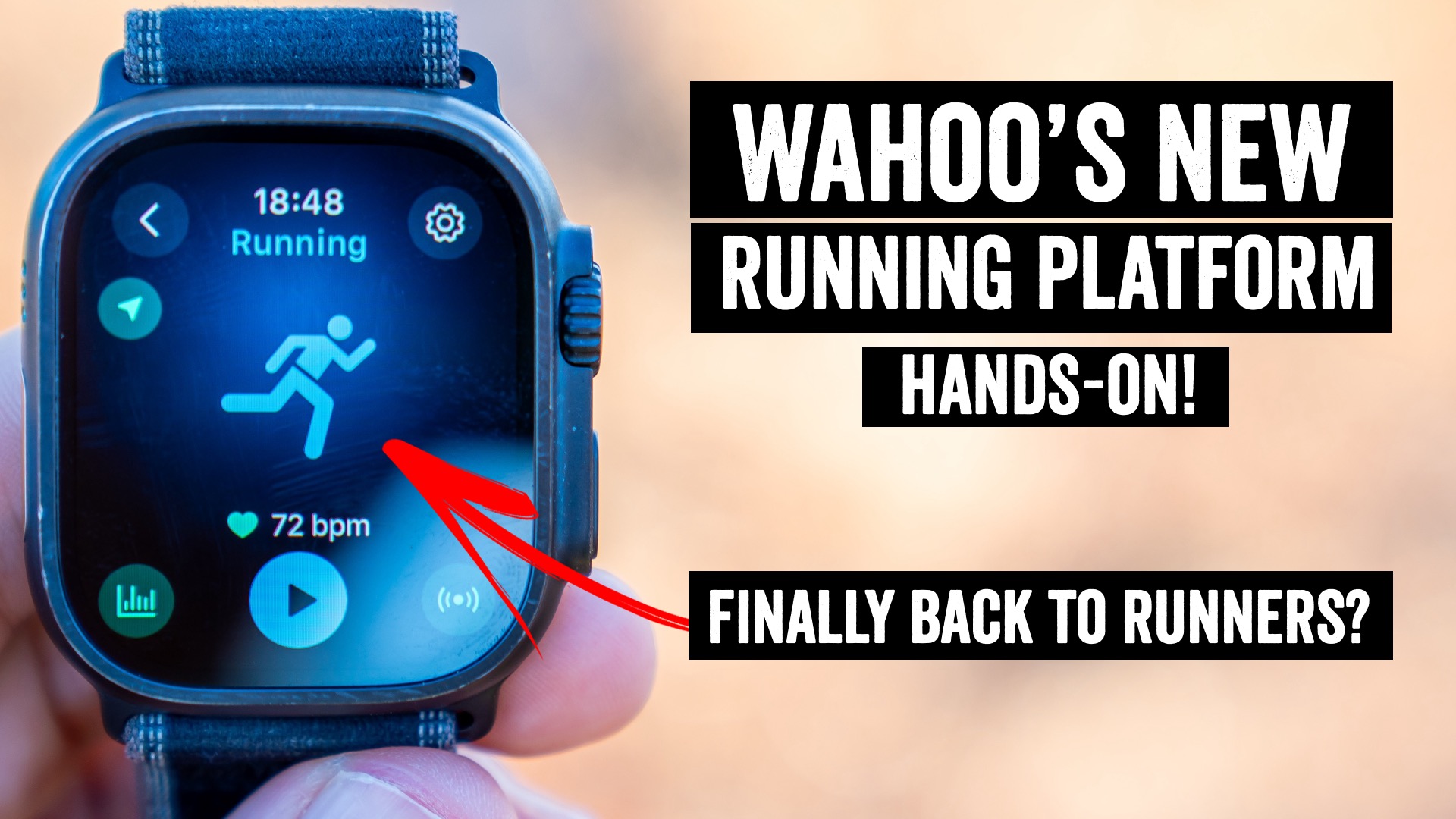Wahoo Fitness app interface on Apple Watch