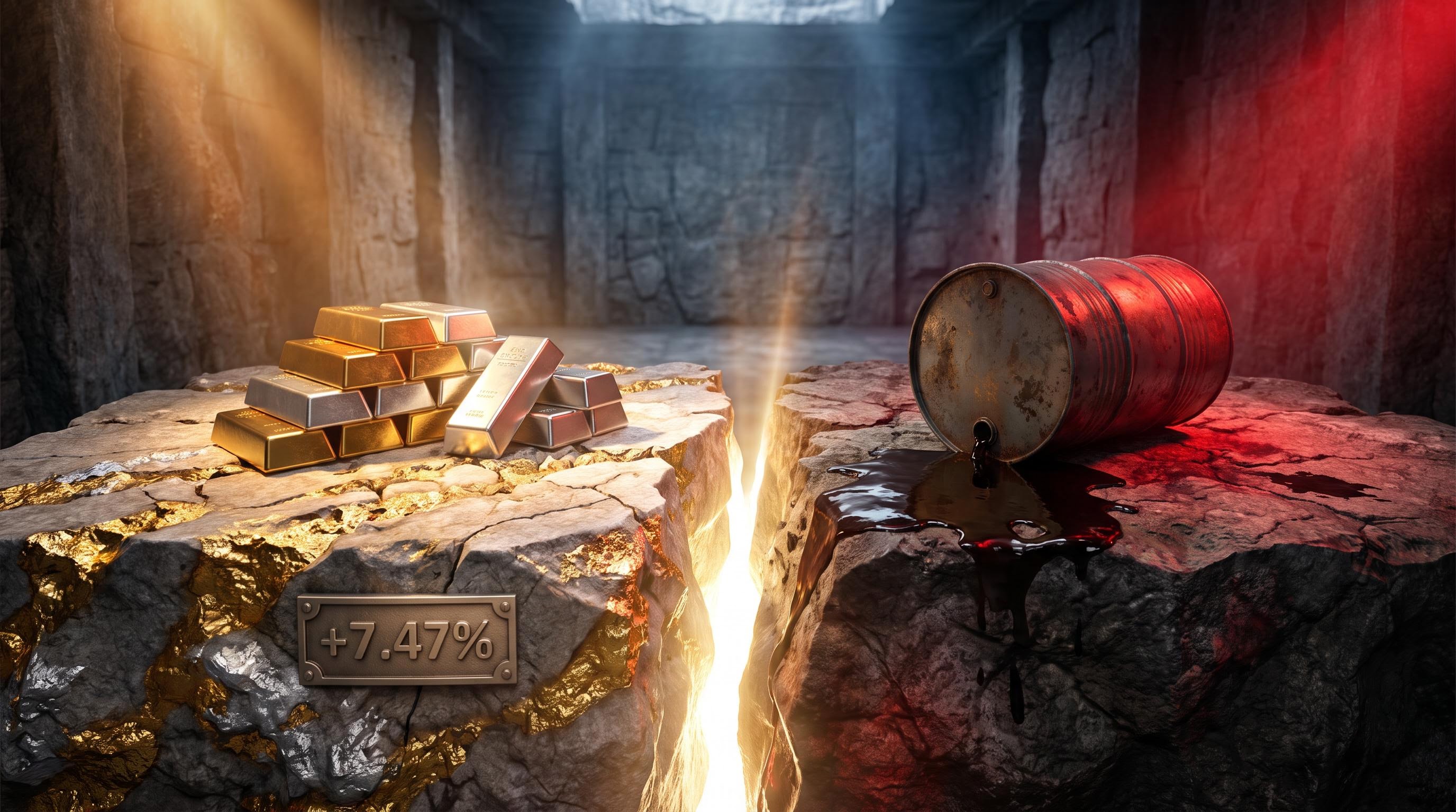 Silver prices spiked 7% as precious metals gained momentum
