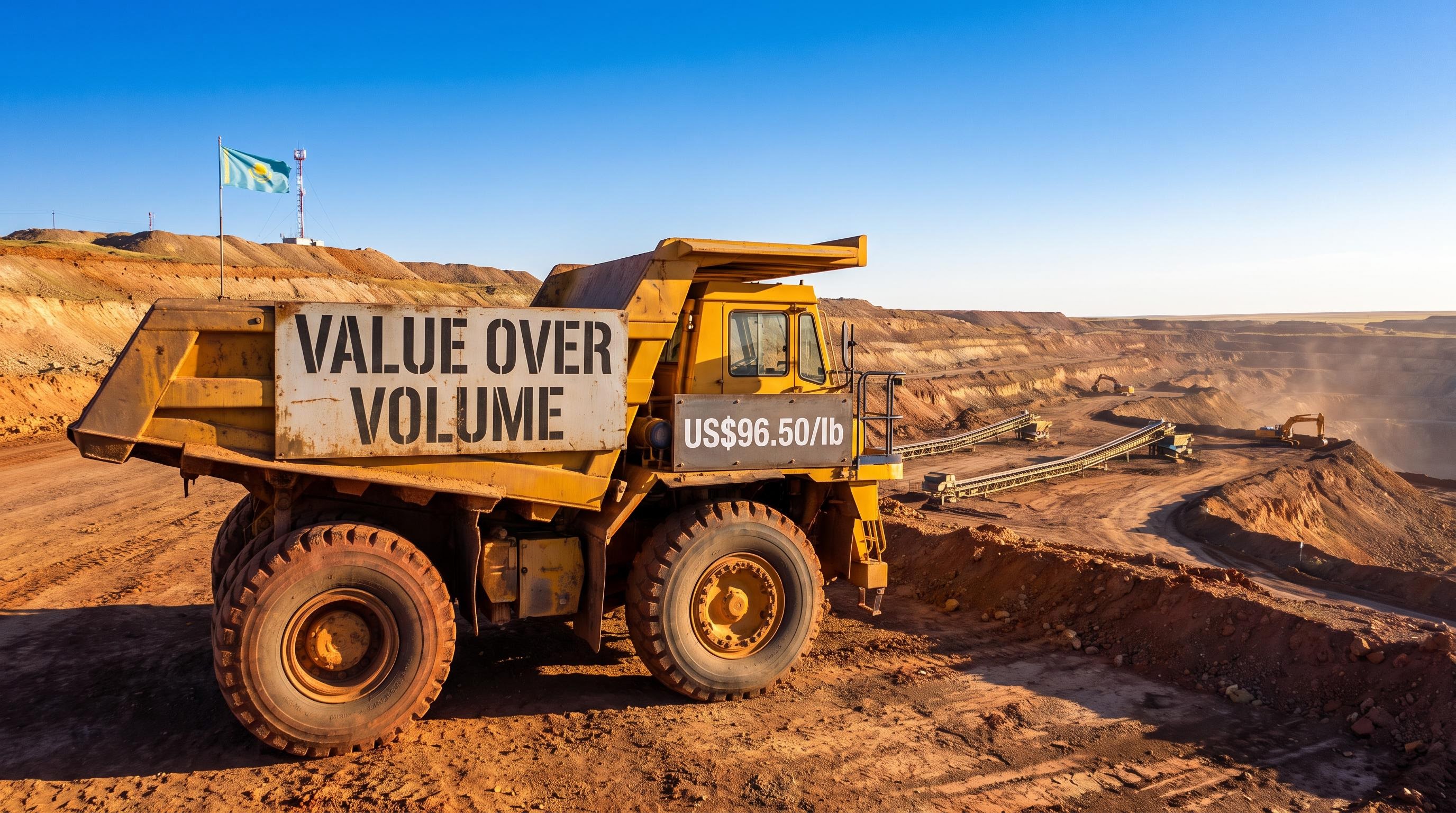 Chart of Kazatomprom uranium production outlook and record term prices