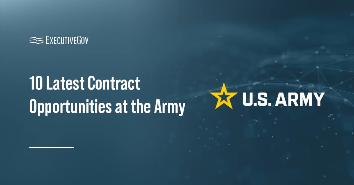 Army AI contract announcement banner showing drone systems