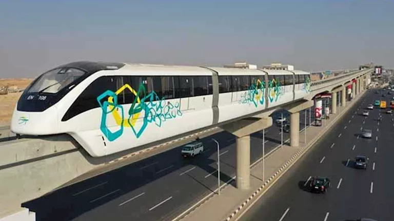 Monorail train stations and route map for the New Administrative Capital