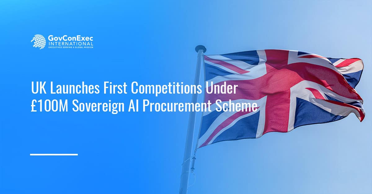 Graphic illustrating UK sovereign AI procurement initiatives