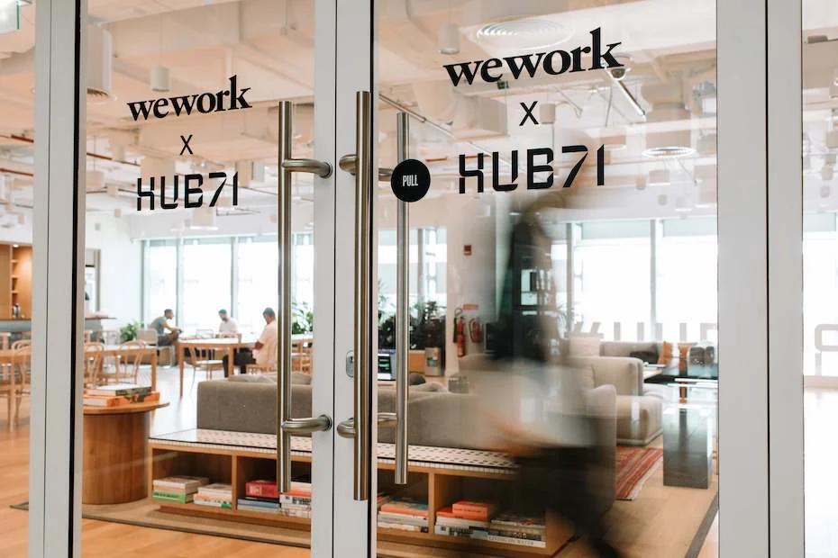 Hub71 ecosystem Abu Dhabi logo and launch announcement