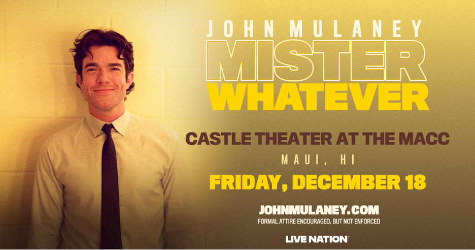 John Mulaney tour announcement for Maui