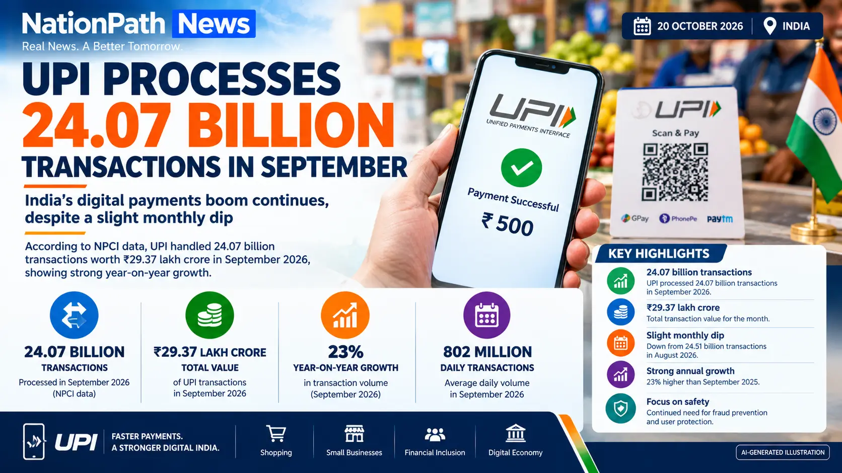 UPI transaction processing center