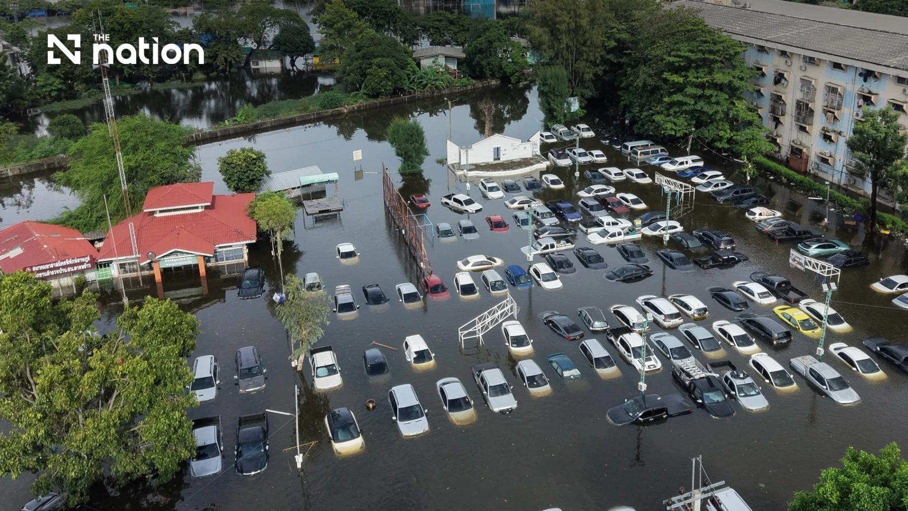 Citizens evacuate from flooded areas in Bangkok