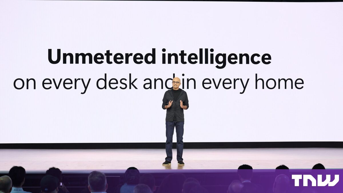 Satya Nadella at Build 2026 regarding unmetered intelligence