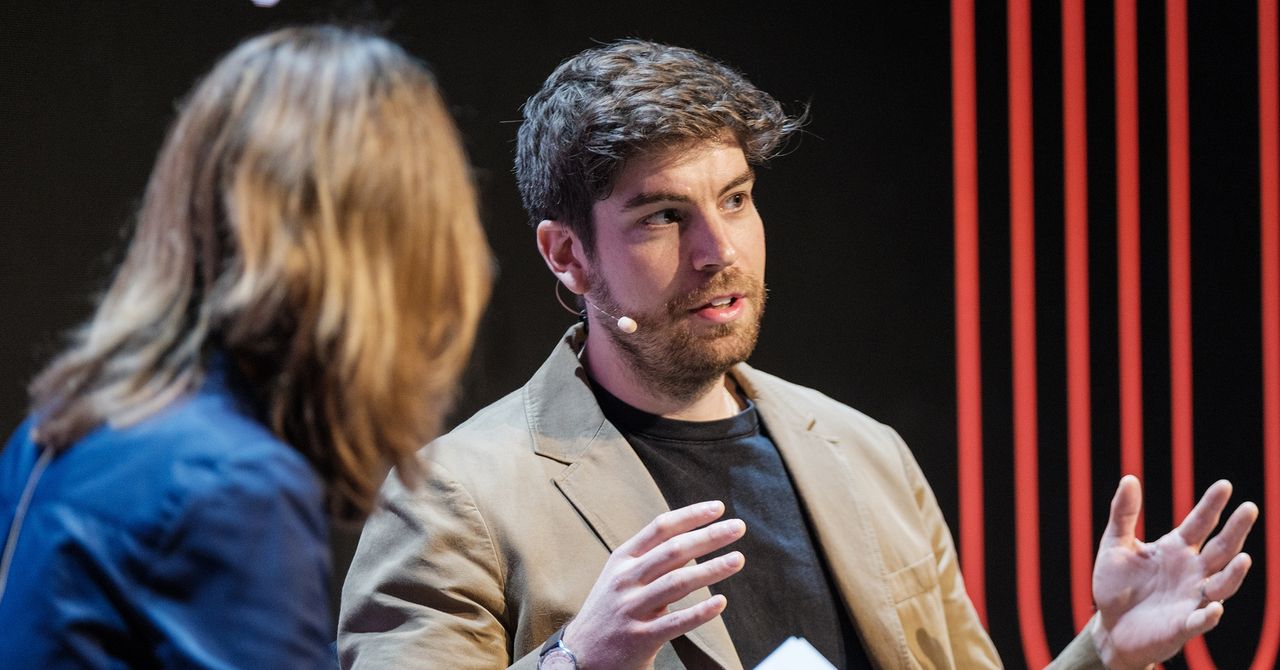 Isomorphic Labs president Max Jaderberg at WIRED Health London 2026, discussing AI-designed drugs heading to human trials